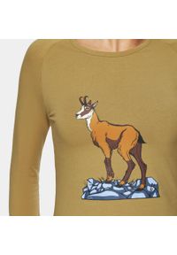 Koszulka trekkingowa z długim rękawem damska Alpinus Varena brązowa. Kolor: brązowy. Długość rękawa: długi rękaw. Długość: długie. Sport: turystyka piesza #2