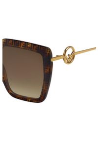 Fendi - Okulary przeciwsłoneczne. Kolor: brązowy #2