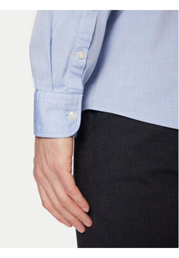 Marc O'Polo Koszula B21750442256 Błękitny Regular Fit. Typ kołnierza: polo. Kolor: niebieski. Materiał: bawełna