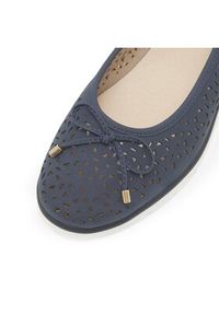 Clara Barson Baleriny WYL3650-2 Granatowy. Kolor: niebieski. Materiał: skóra #5
