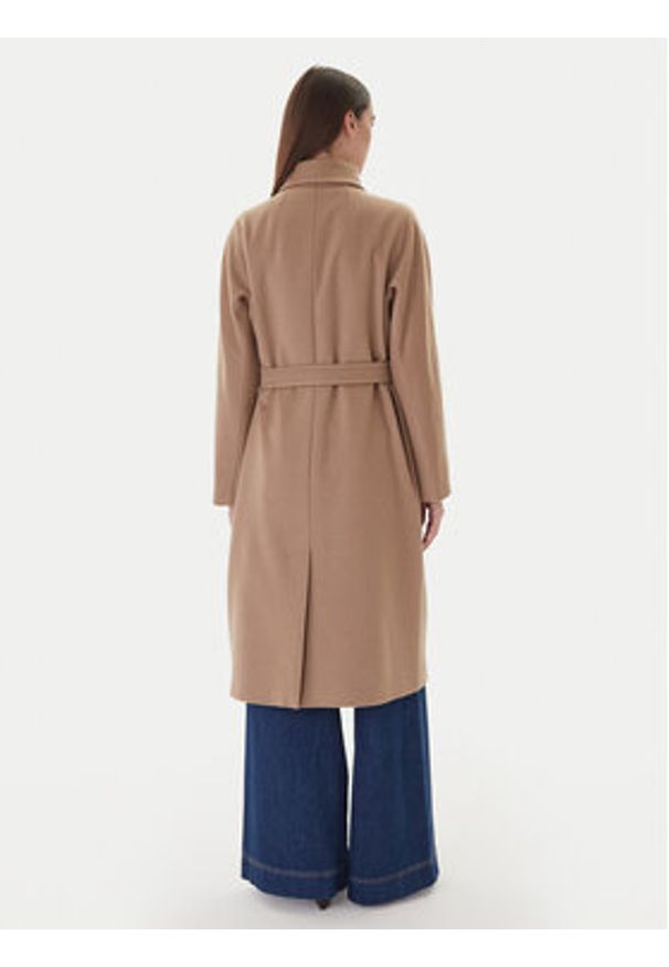 Weekend Max Mara Płaszcz przejściowy Cascia 2525016072 Beżowy Regular Fit. Kolor: beżowy. Materiał: kaszmir