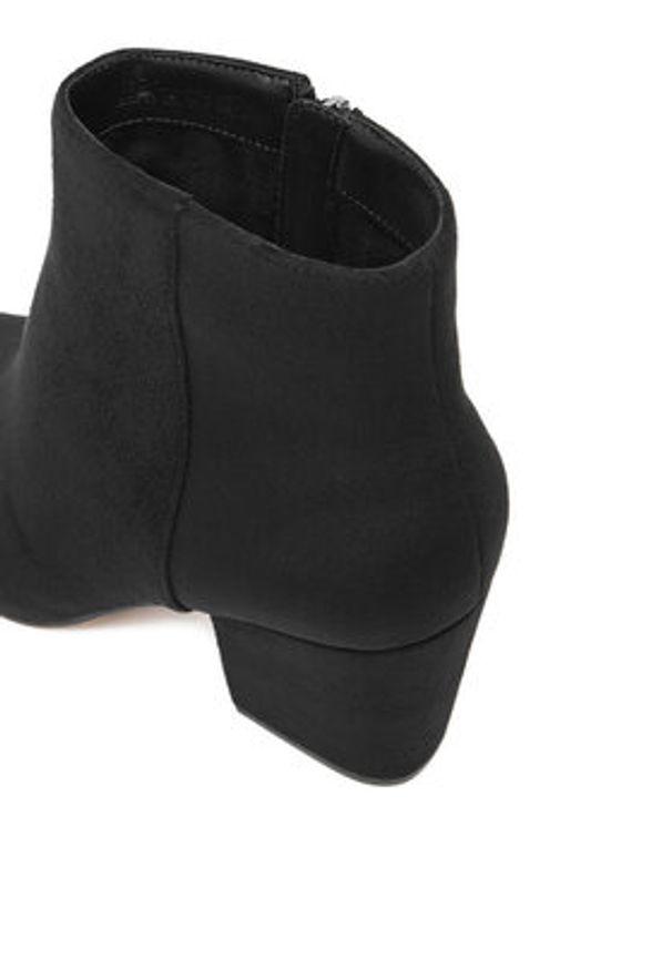 Nine West Botki CEO-ZAKIA-01 Czarny. Kolor: czarny. Materiał: materiał