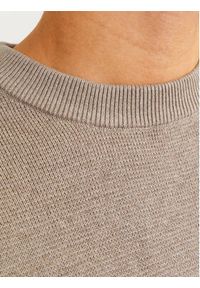 Jack & Jones - Jack&Jones Sweter Milano 12259666 Szary Relaxed Fit. Kolor: szary. Materiał: bawełna #5