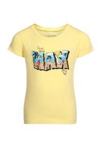 Naak - T-shirt Dziecięcy Nax Lendo 104-110 z Miękkiej Bawełny z Żywych Wzorem. Kolor: wielokolorowy. Materiał: elastan, bawełna