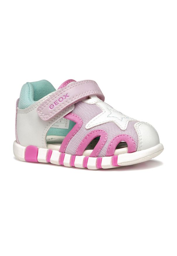 Sandały Geox Model B Sandal Iupidoo Gir Kolor Biały. Kolor: biały. Materiał: tkanina, syntetyk
