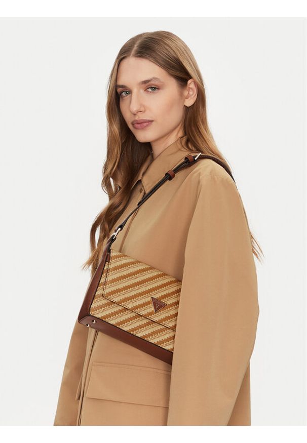 Guess Torebka HWWG92 10190 Beżowy. Kolor: beżowy. Materiał: skórzane