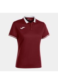 Koszulka polo tenisowa damska Joma Championship VI. Typ kołnierza: polo. Kolor: wielokolorowy, biały, czerwony, brązowy. Sport: tenis #1