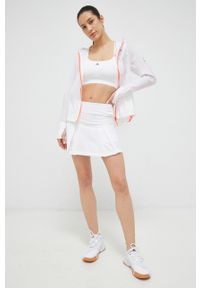 adidas Performance wiatrówka Fast kolor biały przejściowa. Kolor: biały. Materiał: tkanina, materiał #5