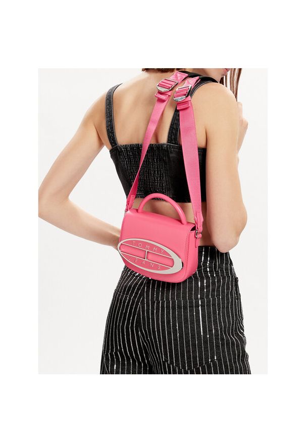 Torebka Tommy Jeans. Kolor: różowy