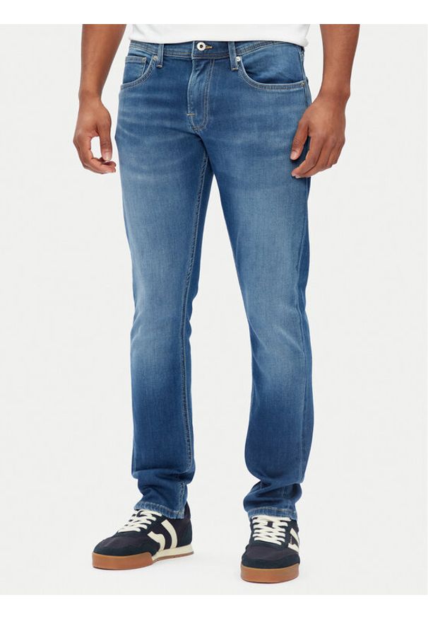 Pepe Jeans Jeansy PM207389 Niebieski Slim Fit. Kolor: niebieski