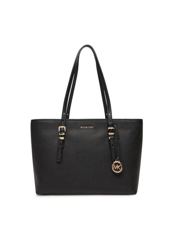 MICHAEL Michael Kors Torebka Quinn 30T5GQNT2L Czarny. Kolor: czarny. Materiał: skórzane