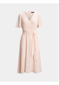 Lauren Ralph Lauren Sukienka koktajlowa 250909381007 Różowy Slim Fit. Kolor: różowy. Materiał: syntetyk. Styl: wizytowy #4