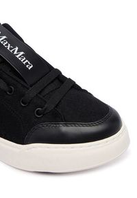 Max Mara Sneakersy Maxiwk 2524766012650 Czarny. Kolor: czarny. Materiał: wełna #5