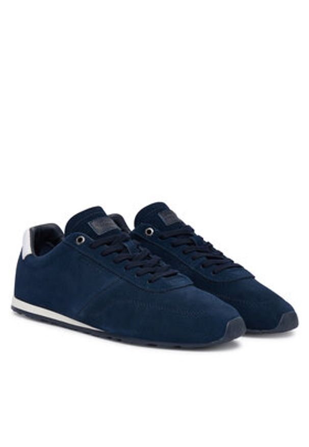 TOMMY HILFIGER - Tommy Hilfiger Sneakersy FM0FM05832 Granatowy. Kolor: niebieski. Materiał: skóra, zamsz