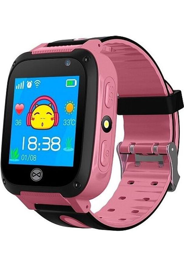 FOREVER - Smartwatch Forever Kids KW-55 Różowy (KW-55 Różowy). Rodzaj zegarka: smartwatch. Kolor: różowy
