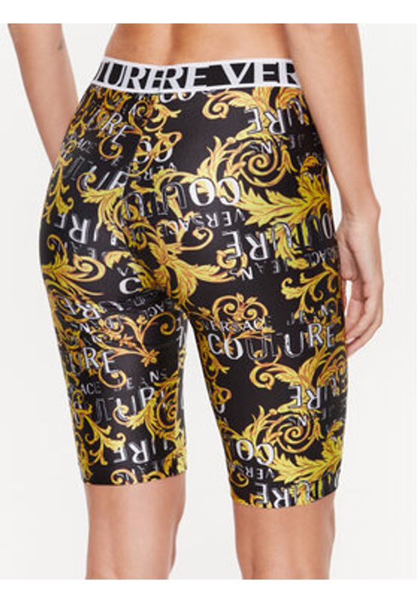 Versace Jeans Couture Kolarki 74HAC106 Czarny Slim Fit. Kolor: czarny. Materiał: syntetyk