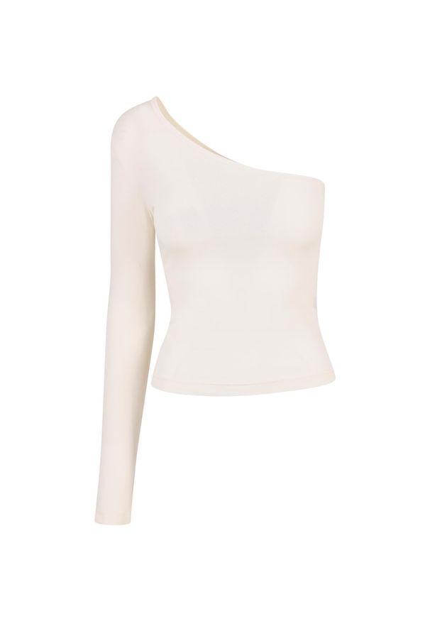 Urban Classics - Asymetryczny Koszulka z długim rękawem duże rozmiary damskae Koszulka Urban Clas. Kolor: biały. Długość rękawa: długi rękaw. Długość: długie