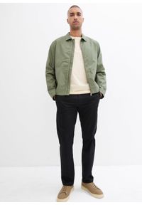 bonprix - Koszulki z dekoltem henley (3 szt.) z czystej bawełny organicznej. Typ kołnierza: typu henley. Kolor: zielony. Materiał: bawełna. Długość rękawa: krótki rękaw. Długość: krótkie. Wzór: nadruk, haft #3