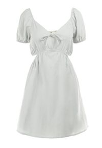 Born2be - Miętowa Sukienka Roatta. Kolor: miętowy. Materiał: bawełna. Wzór: jednolity. Sezon: lato. Długość: mini #2