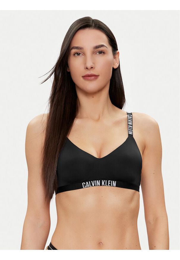 Calvin Klein Underwear Biustonosz bezfiszbinowy 000QF7659E Czarny. Kolor: czarny. Materiał: syntetyk