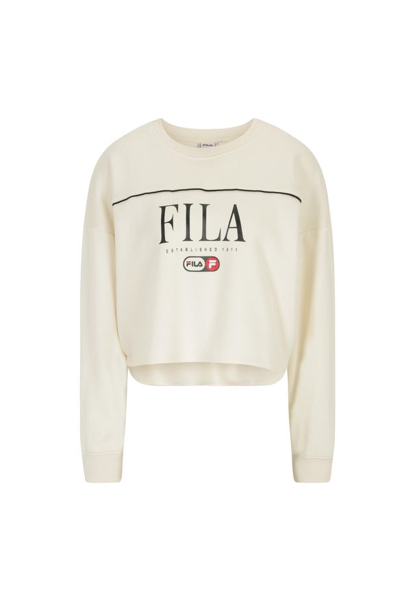 Fila - Bluza damska FILA Lewistown Crew Sweat. Kolor: biały