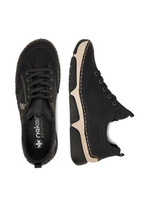 Rieker Sneakersy 45973-00 Czarny. Kolor: czarny. Materiał: syntetyk, materiał