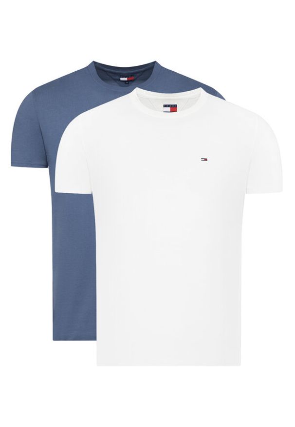 Tommy Jeans Komplet 2 t-shirtów DM0DM20687 Kolorowy Slim Fit. Materiał: bawełna. Wzór: kolorowy