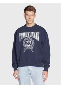 Tommy Jeans Bluza Comfort DM0DM15709 Granatowy Regular Fit. Kolor: niebieski. Materiał: bawełna #1