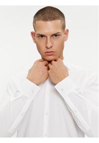 Hugo Koszula Koey 50513889 Biały Slim Fit. Kolor: biały. Materiał: bawełna