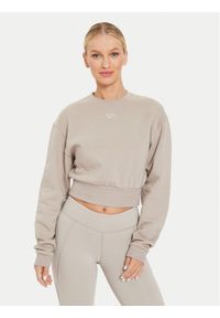 Reebok Bluza Fleece Coverup 100076068 Brązowy Regular Fit. Kolor: brązowy. Materiał: bawełna, syntetyk #1