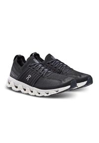 On Running - Buty do biegania męskie On Cloudswift 3. Kolor: czarny. Materiał: materiał, syntetyk. Szerokość cholewki: normalna