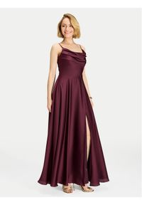Swing Sukienka wieczorowa 5AI13600 Bordowy Regular Fit. Kolor: czerwony. Materiał: syntetyk. Styl: wizytowy #1