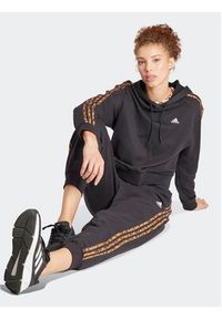 Adidas - adidas Spodnie dresowe Essentials 3-Stripes IS2155 Czarny Loose Fit. Kolor: czarny. Materiał: bawełna #3