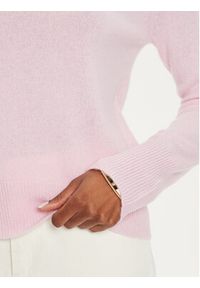 Marella Sweter Cutter 2423366064 Różowy Regular Fit. Kolor: różowy. Materiał: wełna #4