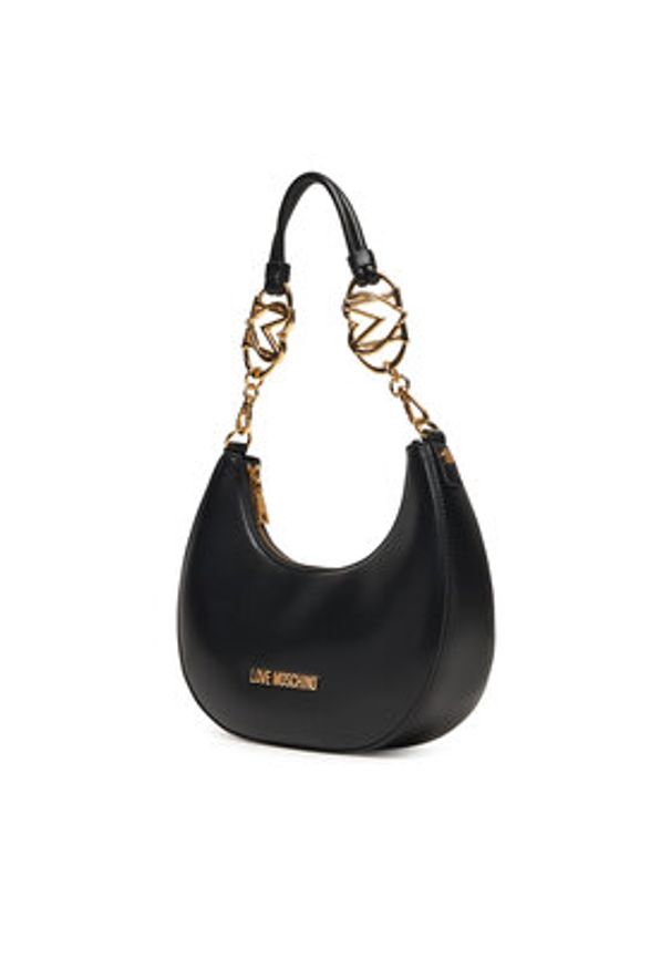 Love Moschino - LOVE MOSCHINO Torebka JC4048PP1NLF0000 Czarny. Kolor: czarny. Materiał: skórzane