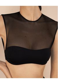 LA REVECHE - Czarny top od bikini Anna. Kolor: czarny. Materiał: tkanina