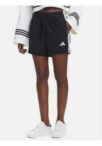 Adidas - adidas Szorty sportowe Essentials 3-Stripes JD0908 Czarny Regular Fit. Kolor: czarny. Materiał: bawełna