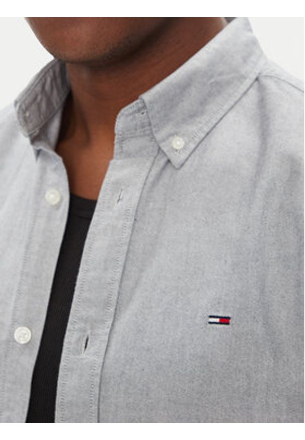 Tommy Jeans Koszula DM0DM21298 Niebieski Regular Fit. Kolor: niebieski. Materiał: bawełna