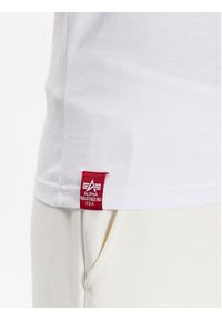 Alpha Industries T-Shirt Rainbow Reflective Label T 126501RR Biały Regular Fit. Kolor: biały. Materiał: bawełna #3