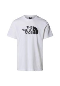 Koszulka sportowa męska The North Face Easy Tnf. Kolor: biały. Materiał: bawełna, poliester. Długość rękawa: krótki rękaw. Długość: krótkie