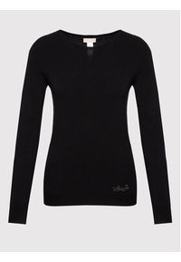 Liu Jo Sweter WF2506 MA14N Czarny Regular Fit. Kolor: czarny. Materiał: syntetyk