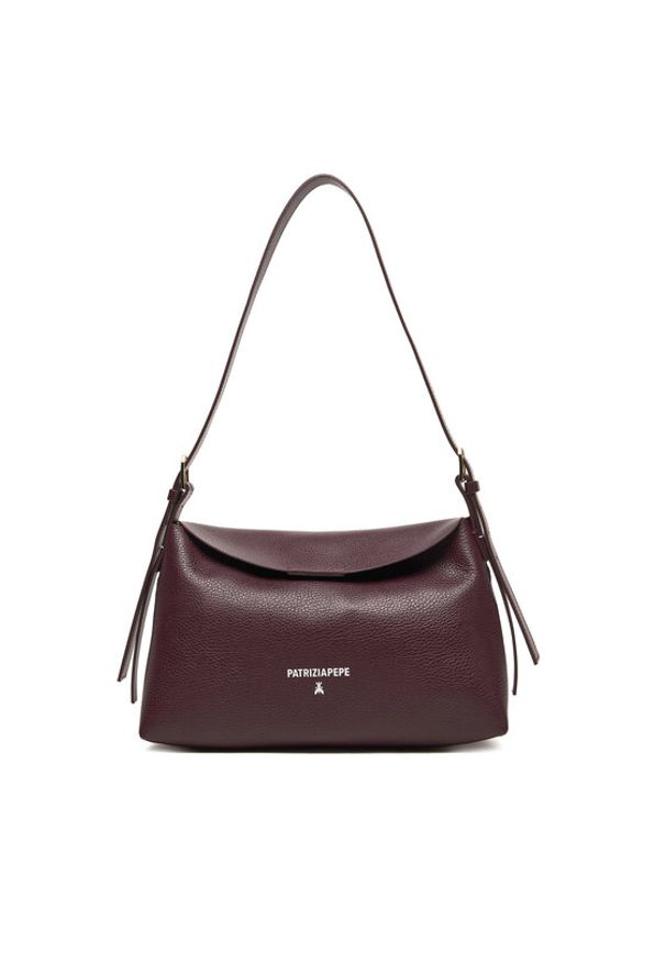 Patrizia Pepe Torebka 8B0256/L148-M536 Bordowy. Kolor: czerwony. Materiał: skórzane