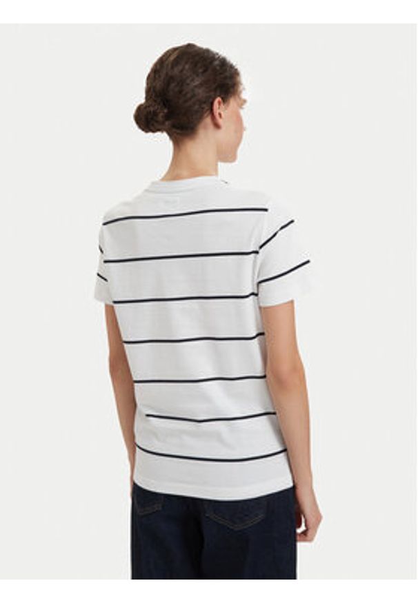 Beverly Hills Polo Club T-Shirt P-SS26W-TS0162 Biały Regular Fit. Typ kołnierza: polo. Kolor: biały. Materiał: bawełna