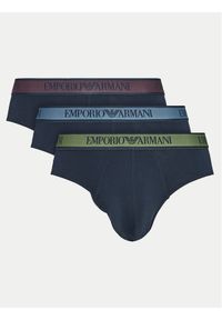 Emporio Armani Underwear Komplet 3 par slipów 111734 4F717 70435 Granatowy. Kolor: niebieski. Materiał: bawełna #1