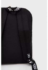 adidas Originals Plecak damski kolor czarny mały z nadrukiem. Kolor: czarny. Materiał: poliester. Wzór: nadruk
