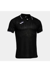 Koszulka sportowa męska Joma Fit One. Typ kołnierza: polo. Kolor: czarny. Materiał: poliester