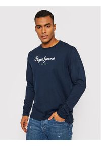 Pepe Jeans Longsleeve Eggo PM508209 Granatowy Regular Fit. Kolor: niebieski. Materiał: bawełna. Długość rękawa: długi rękaw #1