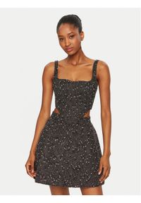 BARDOT Top Corset 56865TB3 Czarny Slim Fit. Kolor: czarny. Materiał: bawełna, syntetyk