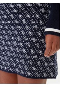 Guess Spódnica ołówkowa W5BD81 Z3JD2 Granatowy Slim Fit. Kolor: niebieski. Materiał: syntetyk