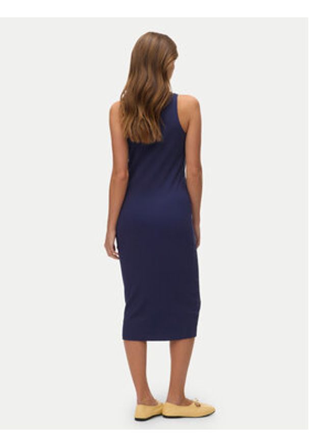 Vero Moda Sukienka letnia Lavender 10230437 Granatowy Slim Fit. Kolor: niebieski. Materiał: bawełna. Sezon: lato